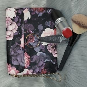 Purple and pink Floral Clutch